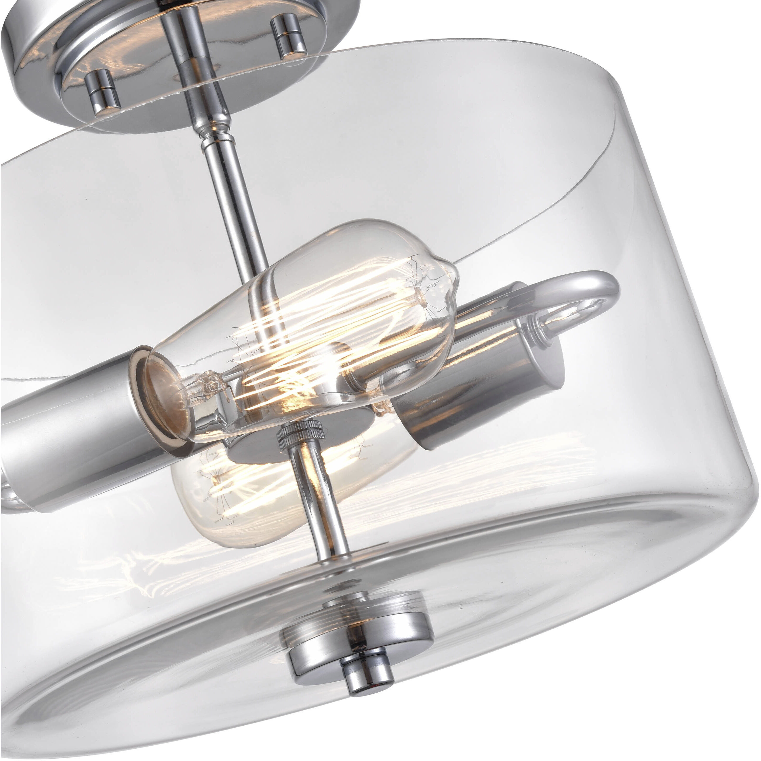 Verlana 2 Light 11 inch Chrome Semi-Flush Mount Ceiling Light